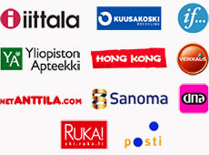 Referenssit: Iittala, Sanoma, If, Veikkaus, Ruka